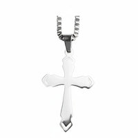 Collier Croix Or Blanc - Béhemora
